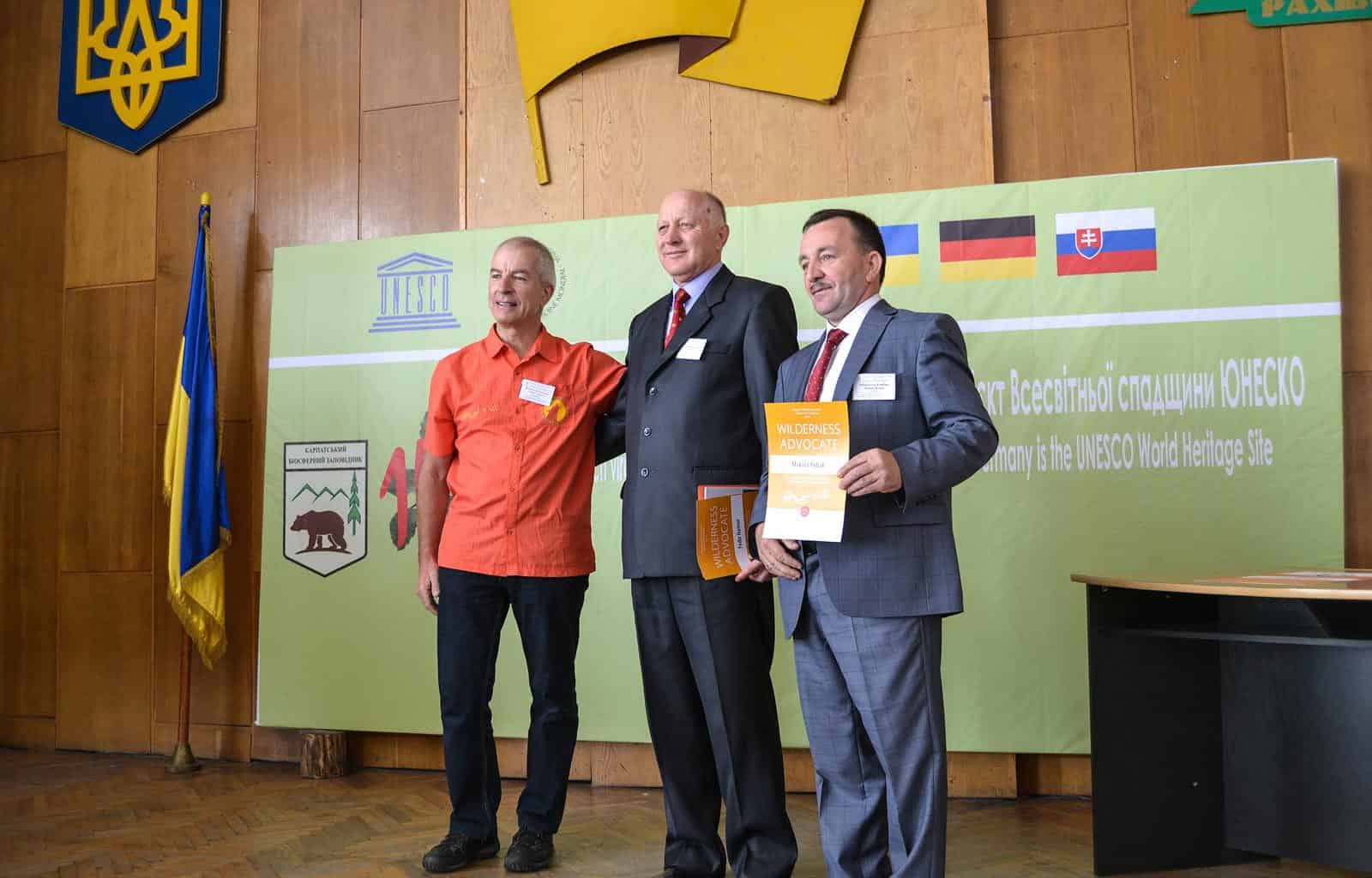 Uholka Sirokyy Luh Wilderness awarding ceremony